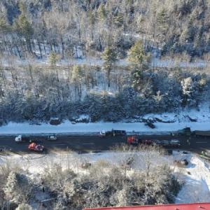 View from a Maine Forest Service helicopter. (Photo courtesy Maine State Police)