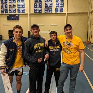 Placing for Medomak Valley were Gavin Readinger, Tyler Cox, Jake Gess and Erik Benner. (Courtesy Trevor Readinger)