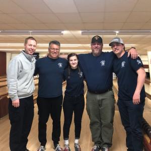 Members of the Camden Fire Department Atlantic Engine Co. #2 came out to Bowl for Kids’ Sake last year in support of local youth mentoring. (Photo courtesy Big Brothers Big Sisters of Mid-Maine)