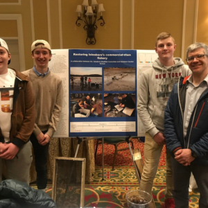 Islesboro Central School students present at 2020 Fisherman’s Forum. (Photo by Dave Petzel)