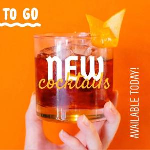 Ada’s Kitchen batches up their iconic cocktails and is now offering them to go. Photo courtesy Ada’s Kitchen.