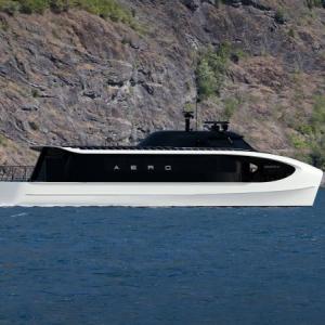 The Aero 25 solar is a potential model for a 75-passenger Islesboro-Belfast ferry run. (Image courtesy Arcadia-Alliance)