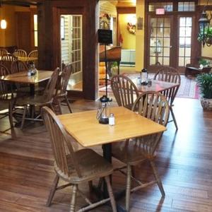 An empty dining room at Oliver’s Bistro will stay empty this summer, due to the state’s new coronavirus health restrictions in the restaurant industry. (Photo courtesy Oliver’s Bistro)