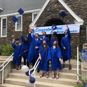 From left: Mariah Richards, Ava Schlottman, Jasper Louden, Patrick Kehoe, Finnian O'Malia, Rylee Sienkiewicz, Olivia Kelly, Abi Martin, and CJ Abott.