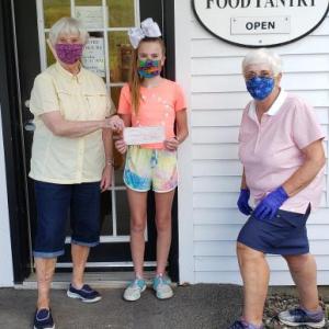 Sharon Danforth, Kendyl Heyer and Faith Vautour, on Thursday, Aug. 6. (Photo courtesy Faith Vautour)