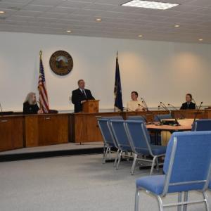 In November 2019, Rockland Council reelected Lisa Westkaemper (second from right) to be mayor.