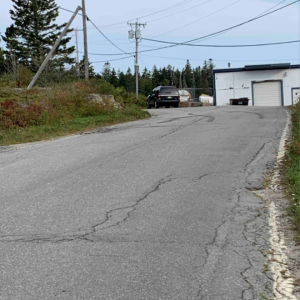 The area of the pending Island Road Project in Spruce Head in question. (Courtesy Lynne Canavan)