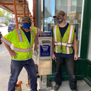 Rick Siebel and Jack Orestis (Photo courtesy Town of Camden)