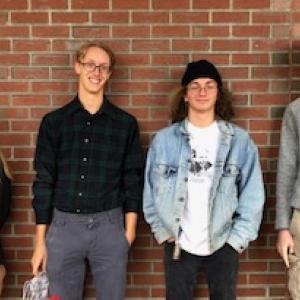 Claire Wyman, Elias Porter, Wyatt Munson and Jonathan McDevitt. (Photo courtesy Camden Hills Regional High School)