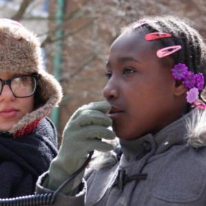 Ten-year-old activist Jaysa in “Words Have Power.” Her dynamic speeches at rallies and city hall catalyze her community against the coal-fired power plant that causes her asthma. Courtesy of Ali Stevenson
