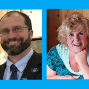 Maine House District 95 Candidates William “Bill” Pluekcer, left, and Molly Luce.