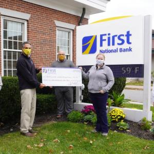 L-R: First National Wealth Management’s Business Development Officer, Necole Janczura, Senior Business Development Officer, Gary Stone, First National Bank’s VP, Senior Business. (Photo courtesy First National Bank)