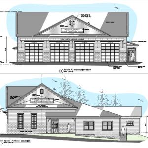 Rendering of a proposed new West Rockport Fire Station prepared by 2A Architects. Source: Town of Rockport