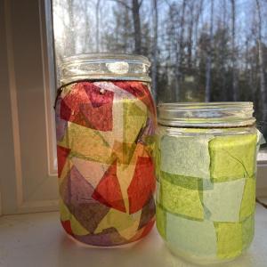 Homemade solstice lanterns. (Photo by Ashley Megquier)