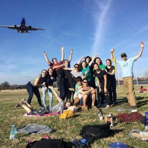 Team Beacon on their 9th grade Urban Expedition. On the far right is Elliott Spear.