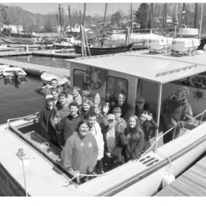 John Dietter’s Camden-Rockport Middle School 7th grade science class. (Photo courtesy Stewardship Education Alliance)