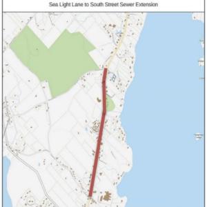 The planned sewer extension, 2021