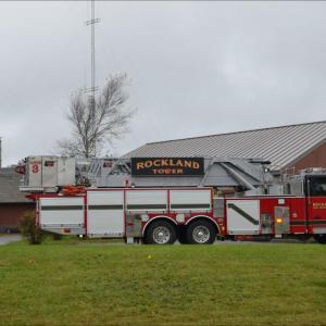 Rockland Fire Department responded to a report of smoke, in 2012, with its ladder truck. (File photo/Lynda Clancy)