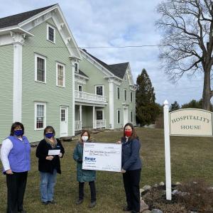 L to R, Debbie Mullinder, Deidre Wallace, Karen Pier, KCHC Board Treasurer, Becca Gildred, Director of Development. (Photo courtesy Knox County Homeless Coalition)