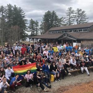 2019 Rainbow Ball Weekend at Camp Wavus. This annual event is attended by over 200 LGBTQ+ from around the state of Maine. (Photo by Jess Ritchter)