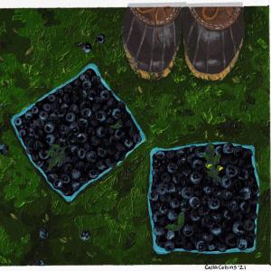 Boots and Berries, by Calla Collins. (Photo courtesy Liberty Graphics)