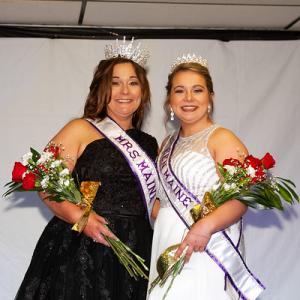 Carolyn Augusto and her niece Autumn Oxton at the state pageant. (Photo courtesy Angimarie Photography)