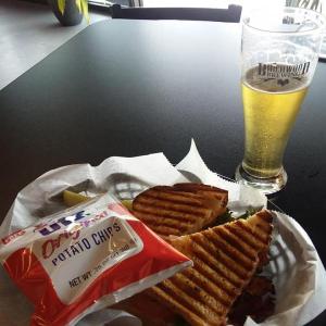 A BLT and a brew after a hike in Gray, Maine. Photo by Kay Stephens