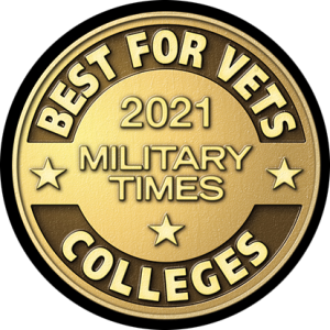 Military Times Best for Vets Badge. (Photo courtesy University of Maine at Augusta)