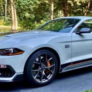 Particularly in Fighter Jet Gray, the new Mach 1 is as handsome as it is enjoyable to pilot—that is, drive. Pedestrians notice and approve.