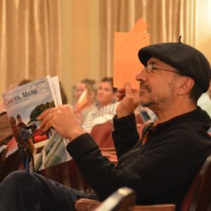 Camden citizens raise their hands at the annual 2019 Town Meeting. The town is considering asking voters if they would rather vote on budget warrant articles via secret ballot, as opposed to the traditional floor vote. (Photo by Lynda Clancy)