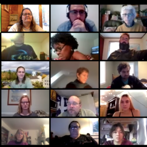 October 2020 Zoom event participants. (Photo courtesy UMA)