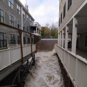 Knox Mill Dam after the Oct. 31, 2021, storm. (Photo courtesy Sarah Miller)