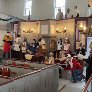 The 2021 Christmas pageant ensemble at United Christian Church.
photo by Diane O’Brien pageant