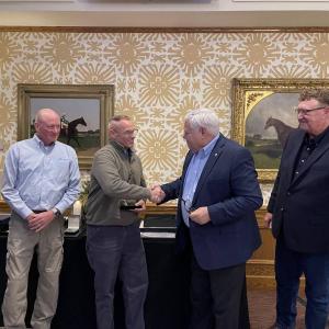 L/R: Kenton Turner, NASBLA Chair; Tom Reardon, Maine Marine Patrol; John Fetterman, Deputy-Ex-Director; John Johnson, NASBLA CEO.