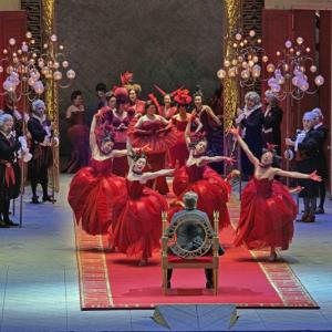 Scenes from Massenet's Cinderella. Photos by Ken Howard / Met Opera