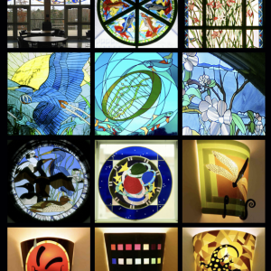 A small sampling of Lincolnville stained glass artist Janet Redfield’s work.
Photos courtesy Janet Redfield stained glass