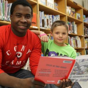 Literacy for Littles: A grant from Unity Foundation will put more literacy materials into the hands of matches throughout Big Brothers Big Sisters of Mid-Maine seven-county service area in eastern, coastal and central Maine. (File match photo courtesy BBBSMM)