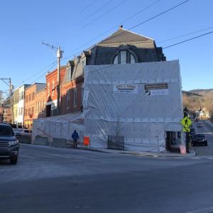 4 Main Street, in downtown Camden, will be busy early Tuesday morning with construction activity.