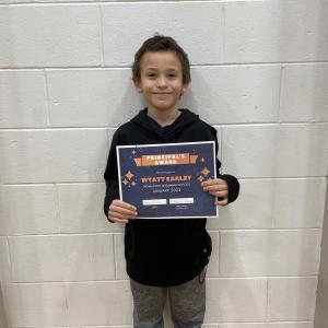 Wyatt Earley, Grade 3. (Photo courtesy Thomaston Grammar School)