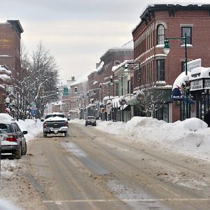 Rockland was not easy to get around Dec. 18, 2013, as shown in this photo nor will it be tomorrow, Jan. 29, 2022. (File photo, Ron Hawkes)