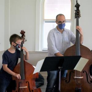 2021 Envision rehearsal. (Photo courtesy Bay Chamber Concerts and Music School)