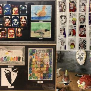 Gibbs Library Student Artwork 2022. (Photo courtesy Gibbs Library)