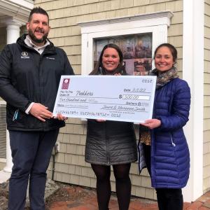 Grand Harbor Inn presents donation to Trekkers. (Photo courtesy Trekkers)