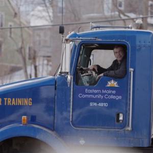 The Maine Community Foundation awards short-term scholarships for adult learners who are pursuing career changes or want to earn workplace credentials, such as commercial drivers’ licenses. (Photo courtesy EMCC)