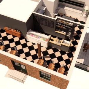 A draft of the proposed interior of Freya’s Ice Cream LLC.