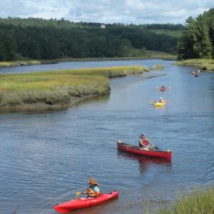 Paddling the Sheepscot River. (Photo by Natasha Salvo)