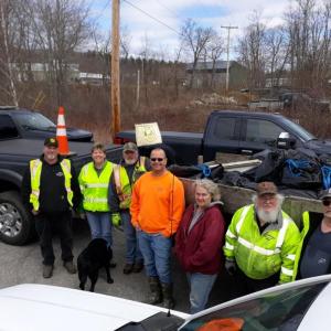 Bill Ward, Dianne Shaw, Bob Shaw, Club President Adam Hills, Luanne Lane, Richard Lane and Scott Sabins. (Photo courtesy Mid Coast ATV Club)