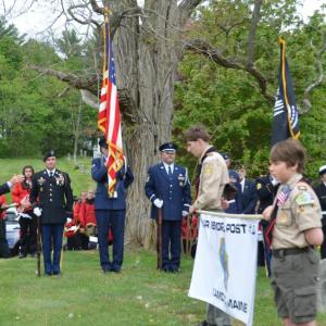 Memorial Day 2018 in Rockport, at the Amsbury Hill Cemetery. (Photo by Lynda Clancy)