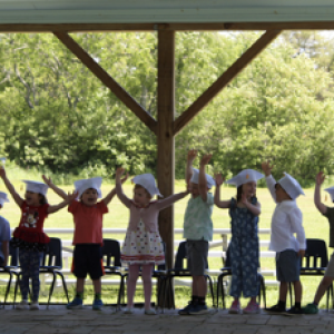 The Preschool Children Celebrating