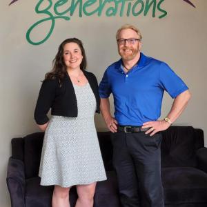 L to R: Lindsay Macdonald, Community Engagement Director; and Gerard Queally, president and CEO. (Photo courtesy Spectrum Generations)
